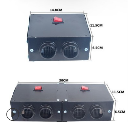 外贸专供 汽车取暖器 大功率电暖风机 12V五秒除霜器 车载暖风机