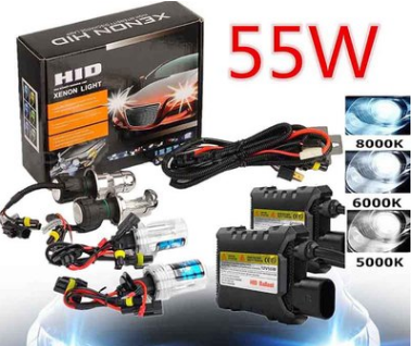 跨境商品 55W HID氙气灯套装 D05 HID车灯 汽车前大灯H1H7H4超亮
