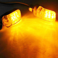 跨境专供 摩托车LED转向灯 迷你LED摩托车转向灯 黄色 工厂直销