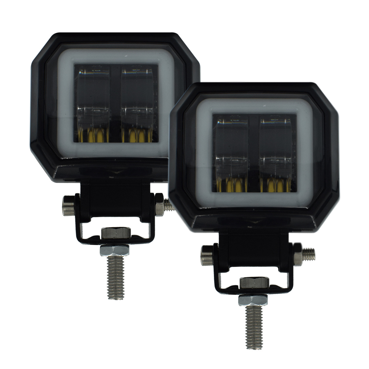 LED工作灯 LED长条灯 LED大灯 雾灯带光圈 天使眼 20W方灯