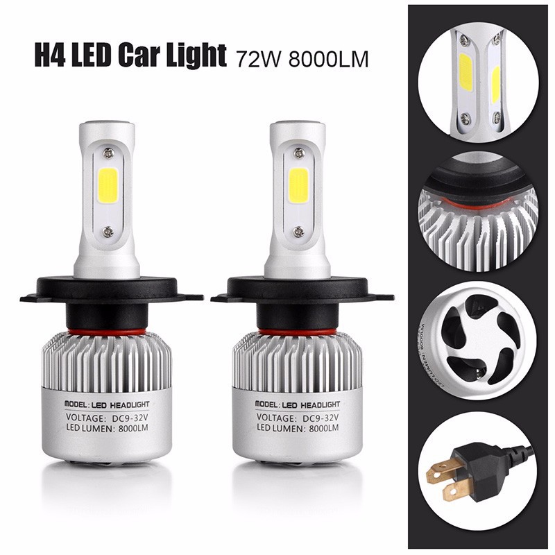 S2汽车led大灯 COB光源 适用于高亮汽车大灯 36W 8000LM 5202 880