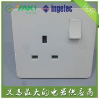 英标单联 双联13A插座 英式墙壁插座开关K409 外贸出口