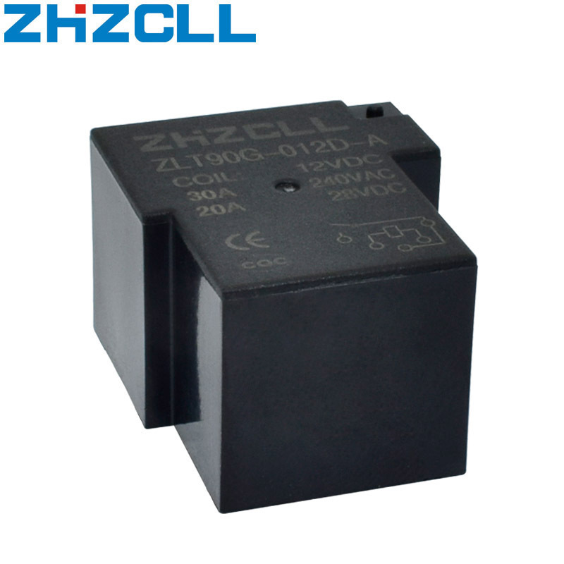 厂家直供线路板用继电器SPST 4PIN RELAY 20A 30A 常开T90 12V