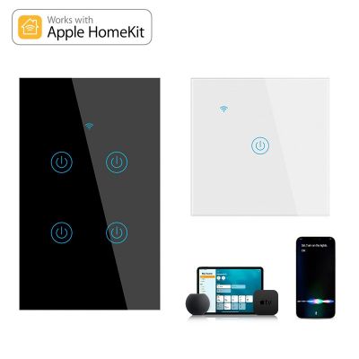 欧规美规HomeKit触摸智能语音wifi开关
